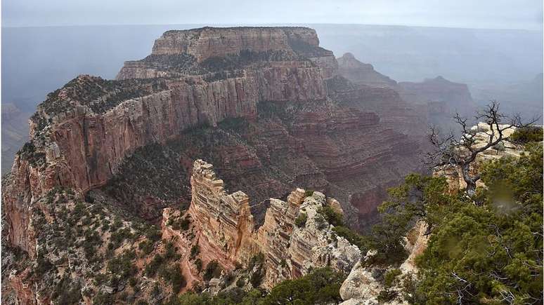 North Rim, área do Grand Canyon, é conhecida pelo terreno acidentado