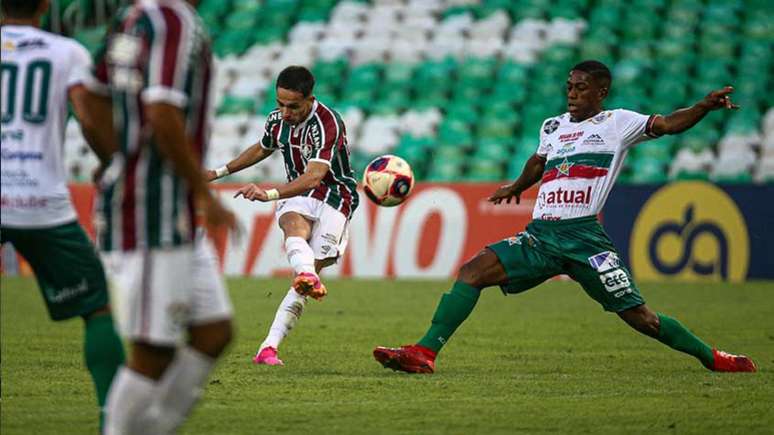 Gabriel Teixeira marcou o segundo gol do Fluminense na partida (Foto: Lucas Merçon/Fluminense FC)