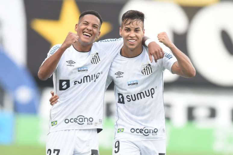 Ângelo e Kaio Jorge foram destaques do Santos diante do São Bento (FOTO: Ivan Storti/Santos FC)