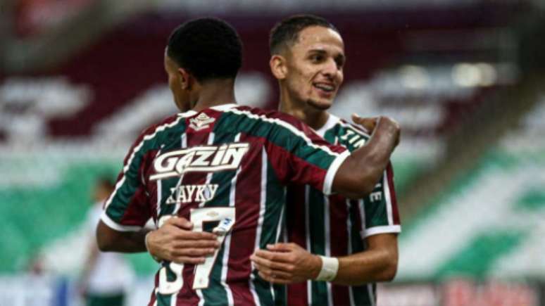 Gabriel Teixeira e Kayky brilharam na vitória do Fluminense neste domingo (Foto: Lucas Merçon/Fluminense)
