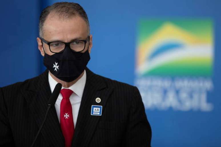 Presidente da Anvisa, Antonio Barra Torres, no Palácio do Planalto