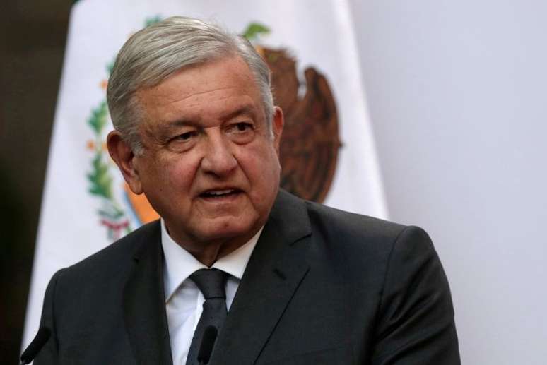 Presidente do México, Andrés Manuel López Obrador, no Palácio Nacional, na Cidade do México
01/12/2020 REUTERS/Henry Romero