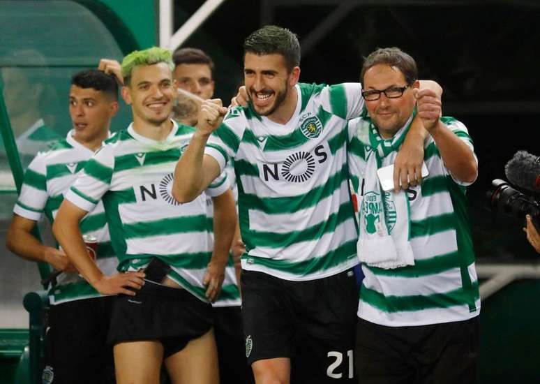 Sporting comemora gol contra o Boavista
 11/5/2021    REUTERS/Pedro Nunes