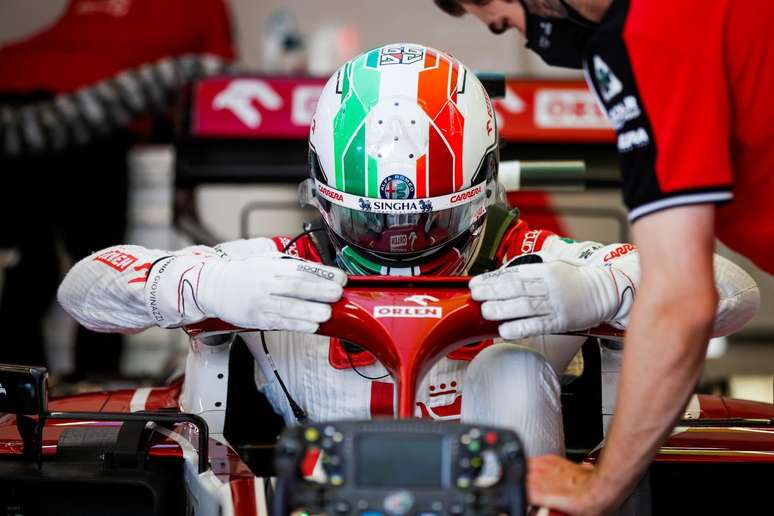 Por problemas no GP de Espanha, Antonio Giovinazzi perdeu a chance de marcar os primeiros pontos da Alfa Romeo na temporada de 2021 
