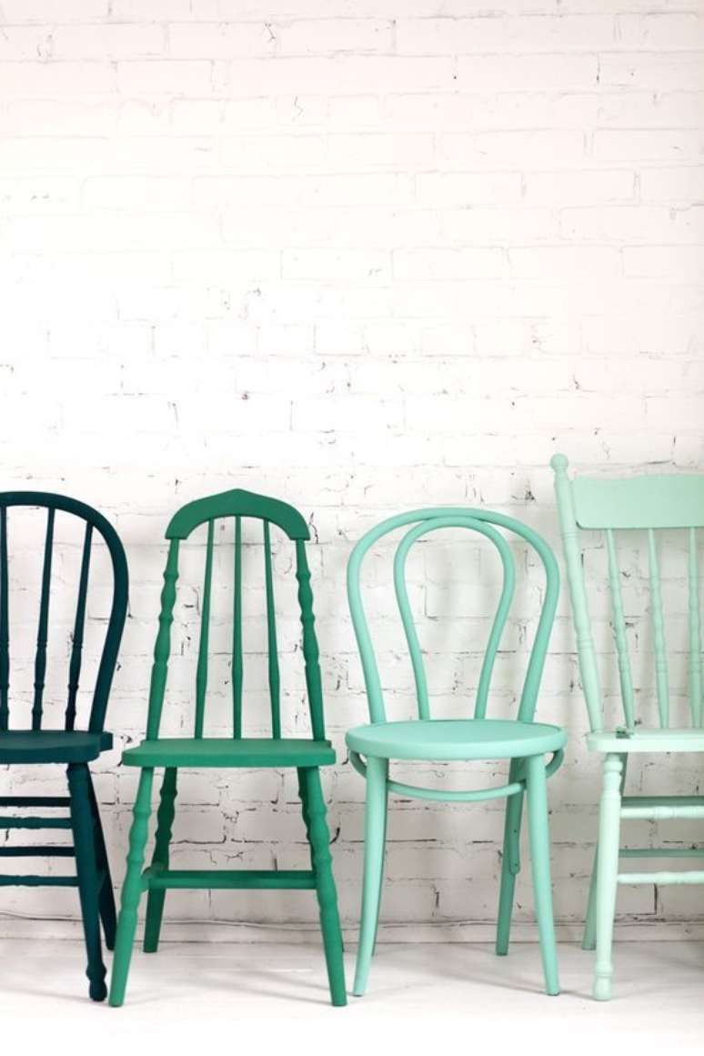 5. Reforma de cadeira com tons de verde – Foto Estilo Próprio by sir