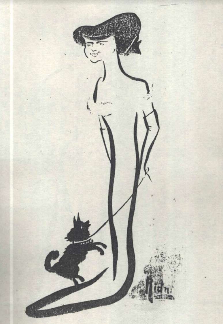 As mulheres de Teff&eacute; tinham acess&oacute;rios extravagantes, mas eram retratadas em movimento na vida social