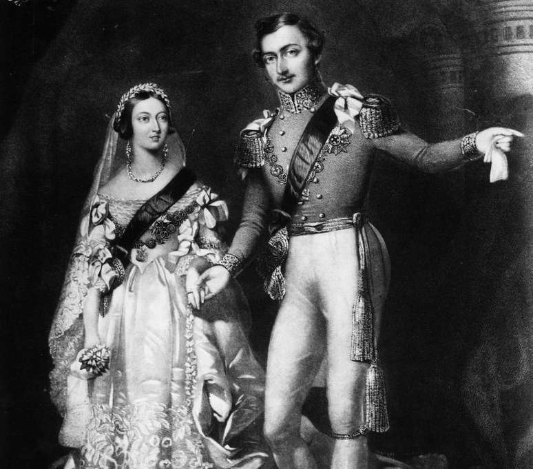 Rainha Vitória e príncipe Albert./ Reprodução.
