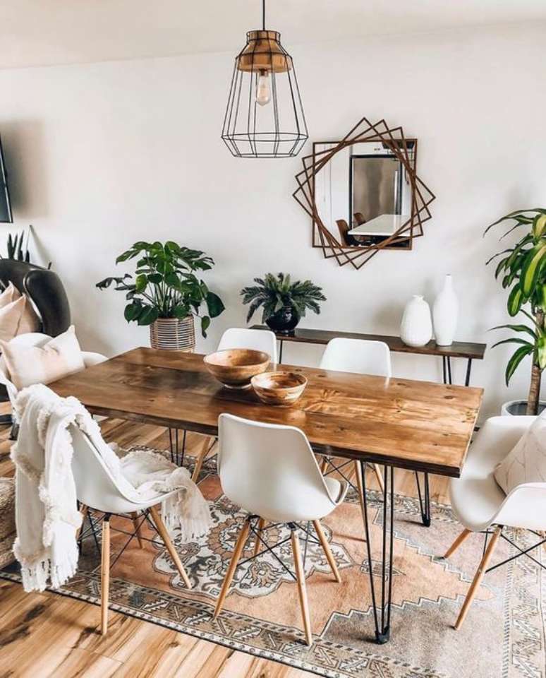 27. Mesa de ferro com pes aramados &ndash; Foto Boneill Athome