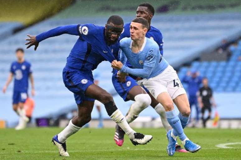 Manchester City e Chelsea disputam a final da Champions League (Foto: MARTIN RICKETT / POOL / AFP)