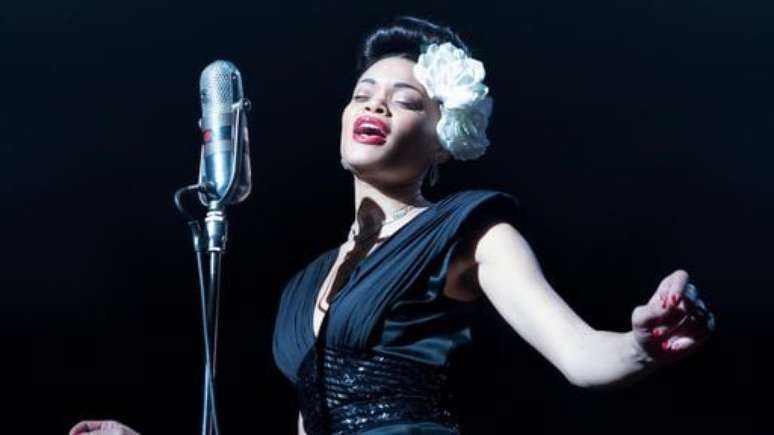 Andra Day em "Os EUA vs Billie Holiday"