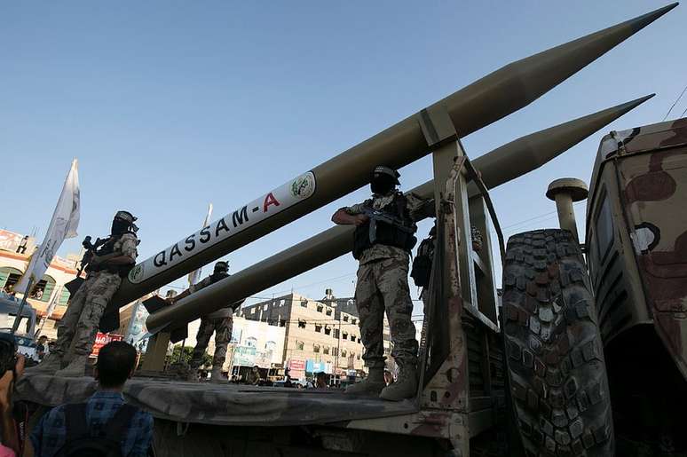 Hamas e outros grupos palestinos contam com uma variedade de mísseis