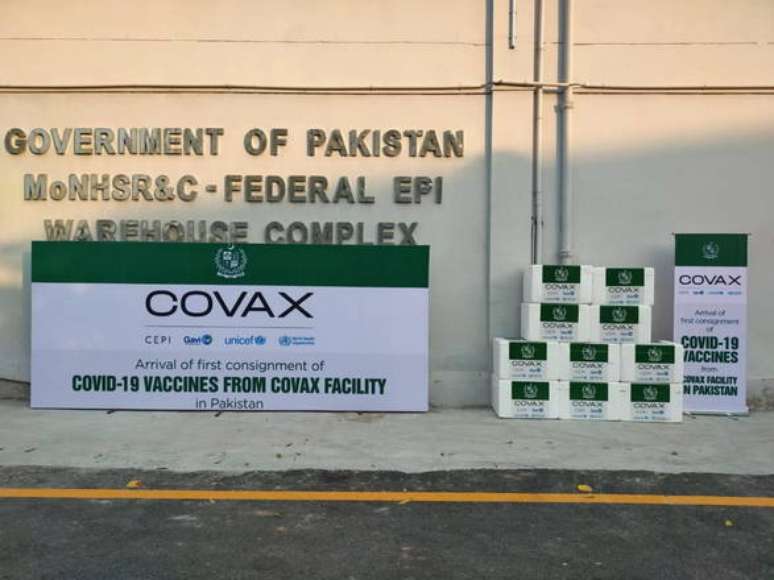 Paquistão recebeu 1,2 milhões de doses por meio do Covax