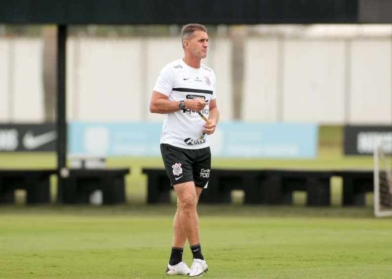 Vagner Mancini comandou o treino do Corinthians nesta sexta-feira (Foto: Rodrigo Coca/Ag. Corinthians)