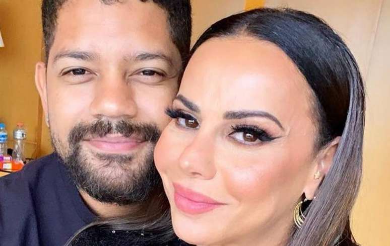 A atriz Viviane Araújo e o marido Guilherme Militão