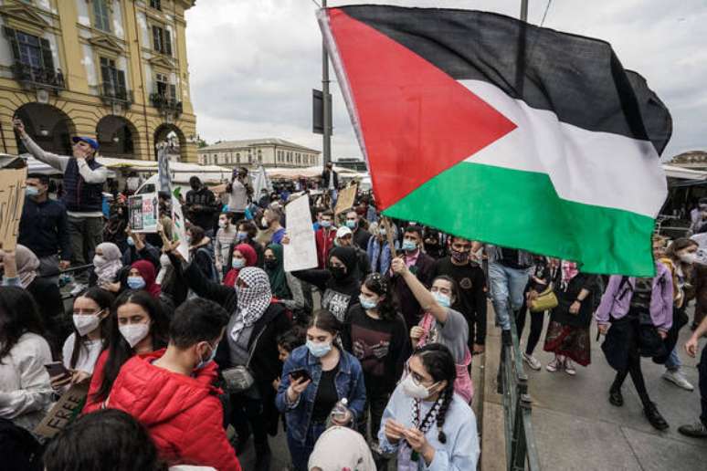 Diversos protestos foram registrados na Itália