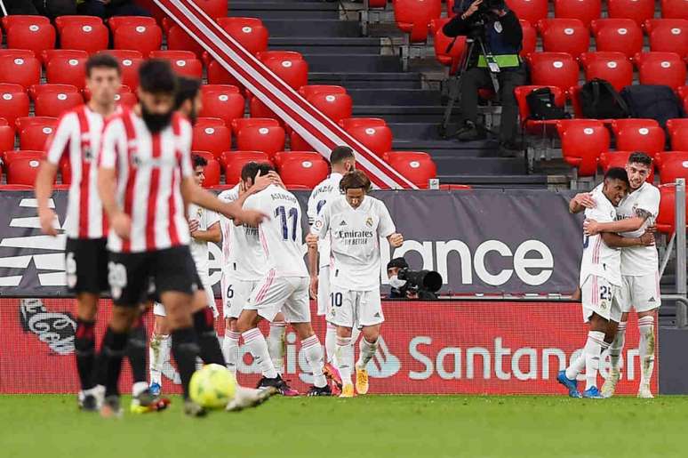 Real Madrid vai em busca do bicampeonato espanhol (Foto: ANDER GILLENEA / AFP)