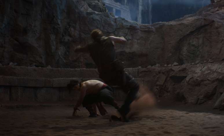 Cena de luta no filme do Mortal Kombat