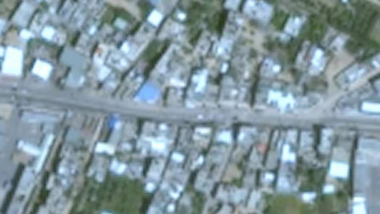 Imagens de Gaza no Google Earth aparecem em resolução bastante baixa, e datam de 2016