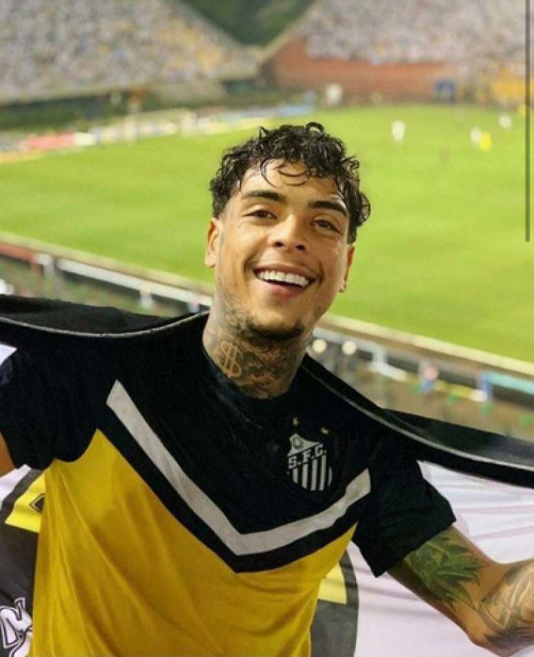 Kevin era apaixonado pelo Santos e tinha relação próxima com atletas (Reprodução/Instagram)