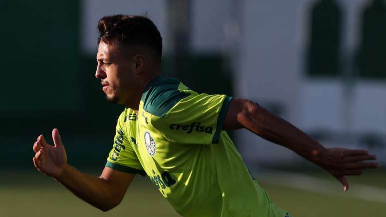 Jovem meio-campista está à disposição da comissão técnica após período afastado (Foto: Cesar Greco/Palmeiras)