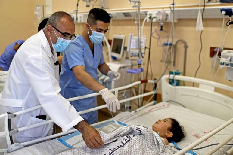 Hospital Shifa em Gaza
 17/5/2021   REUTERS/Mohammed Salem