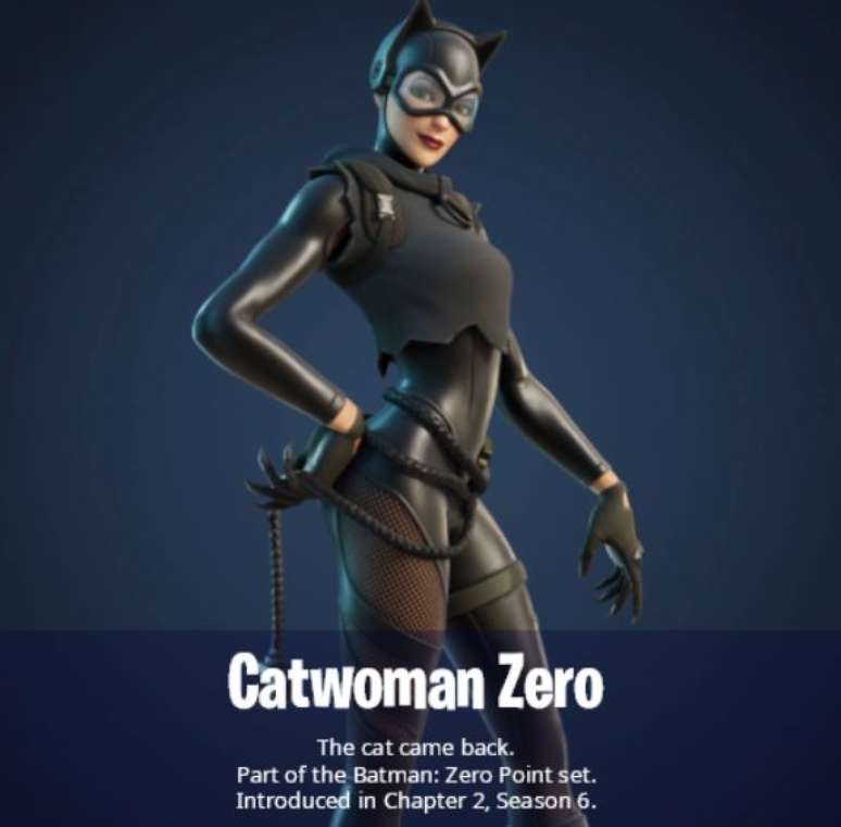 Traje da Mulher-Gato em Fortnite