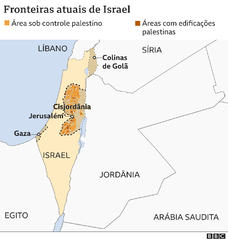 Em 3 Mapas, Como Território Palestino Encolheu E Israel Cresceu Desde ...