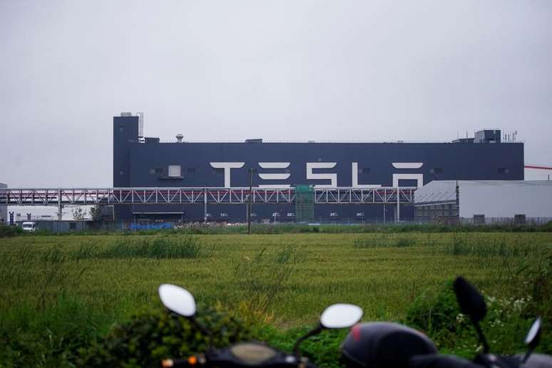 Fábrica da Tesla em Xangai, China 
13/05/2021
REUTERS/Aly Song