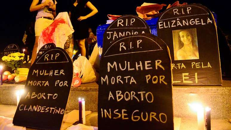 Pessoas favor&aacute;veis &agrave; descriminaliza&ccedil;&atilde;o do aborto argumentam que legisla&ccedil;&atilde;o atual resulta em mortes de mulheres em abortos clandestinos