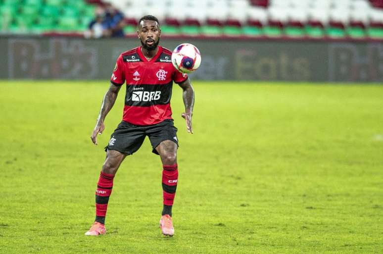 O meia Gerson em ação pelo Flamengo, no último sábado, na final do Carioca (Foto: Alexandre Vidal/Flamengo)