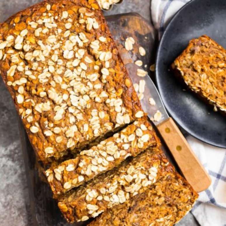 Aprenda receita bolo de banana com aveia.