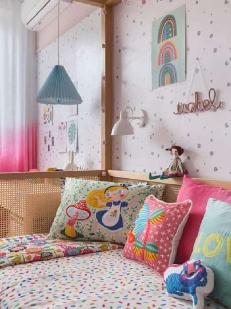 34. As almofadas para quarto infantil trazem cor e alegria para o dormitório. Fonte: MOOUI