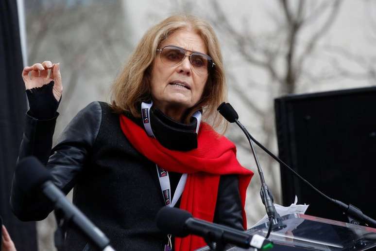 Gloria Steinem discursa durante Marcha das Mulheres em Washington
21/01/2017
REUTERS/Shannon Stapleton