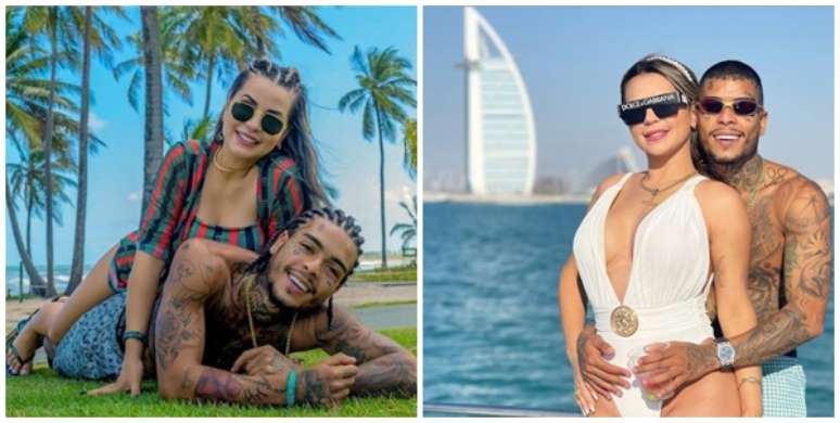 MC Kevin e Deolane no litoral da Bahia e em Dubai: felicidade compartilhada com seguidores nas redes sociais
