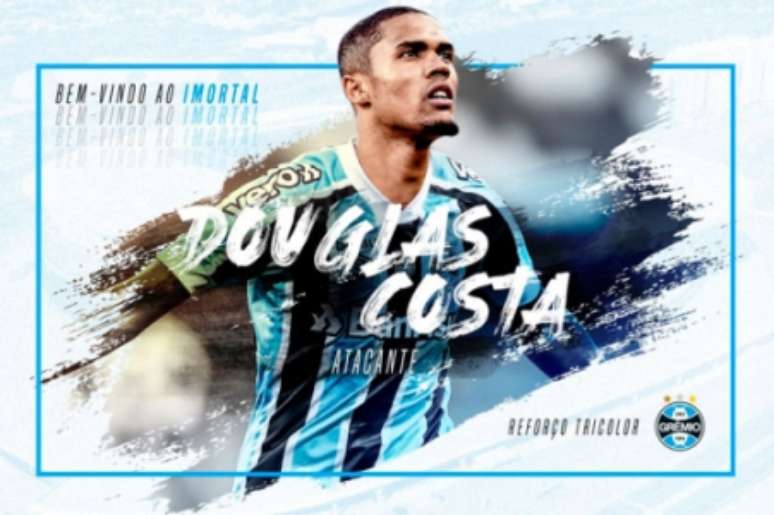 Douglas Costa está de volta ao Grêmio (Foto: divulgação)