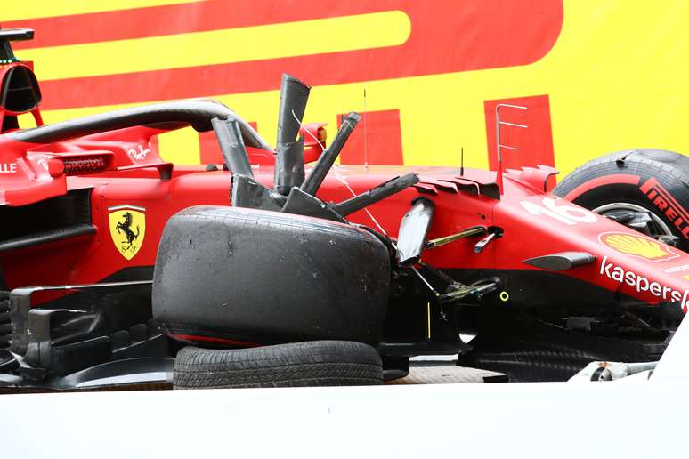 Charles Leclerc bateu no final do Q3 e antecipou o fim da classifica&ccedil;&atilde;o 