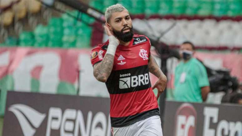 Gabriel Barbosa marcou dois gols no Fla-Flu e foi o cara do título do Flamengo (Foto: Alexandre Vidal/Flamengo)