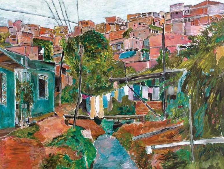 Em 2010, Dylan inaugurou uma exposi&ccedil;&atilde;o na Dinamarca com 40 telas inspiradas em paisagens brasileiras. Uma delas chamava-se Villa Broncos. A favela, segundo o cat&aacute;logo da galeria, fica no Rio