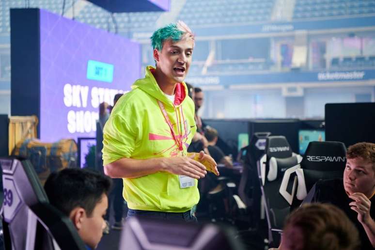 Ninja na Copa do Mundo de Fortnite em 2019