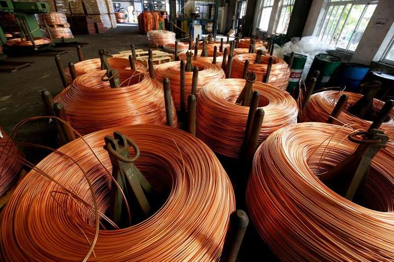 Fios de cobre produzidos na prov&iacute;ncia de Hai Duong, Vietn&atilde; 
11/08/2017
REUTERS/Kham