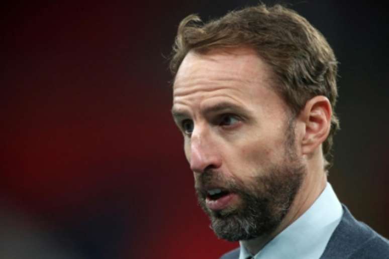 Gareth Southgate, técnico da Inglaterra (Foto: NICK POTTS/POOL/AFP)