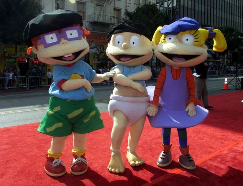 Chuckie Finster, Tommy e Angelica Pickles, do "Rugrats"
5/11/ 2000 REUTERS