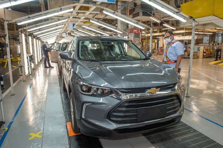 Fábrica de São Caetano do Sul produz o Chevrolet Tracker.