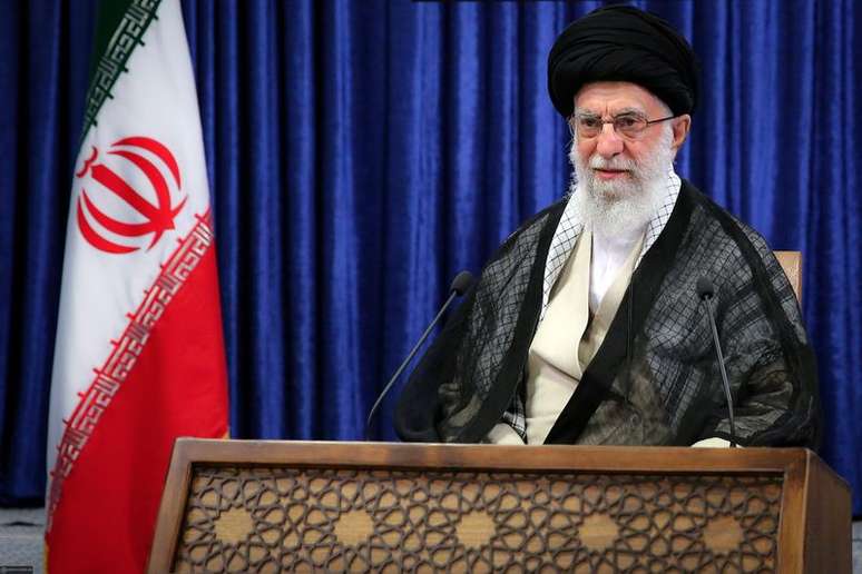 Líder supremo do Irã, aiatolá Ali Khamenei
07/05/2021 Site oficial Khamenei/Handout via REUTERS