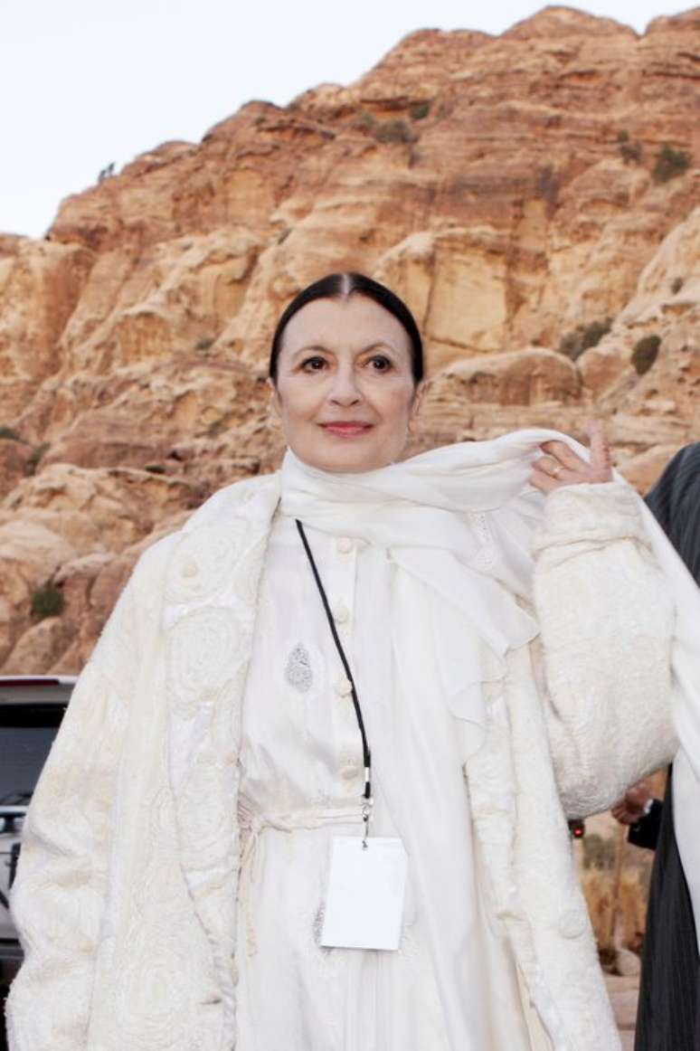 Carla Fracci em Petra
 12/10/2008    REUTERS/Muhammad Hamed 