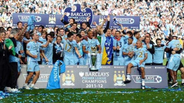 Manchester City, campeão inglês em 2012 (Foto: Divulgação)