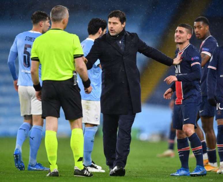 Pochettino chegou ao PSG em janeiro (Foto: PAUL ELLIS / AFP)