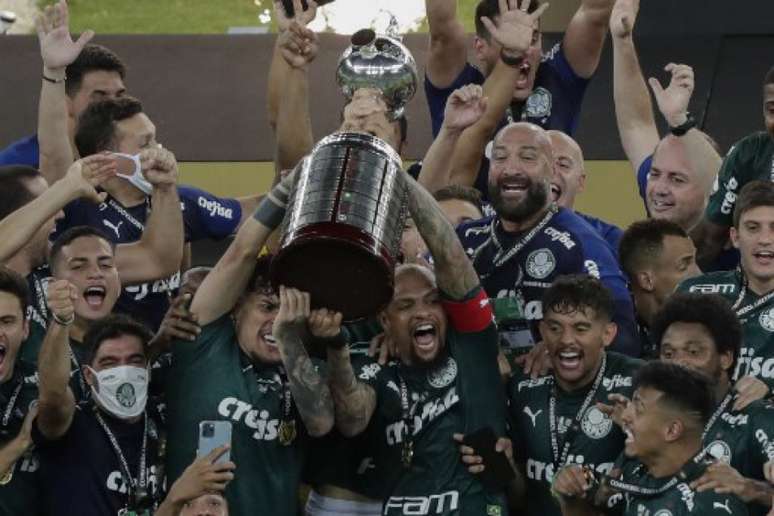 O Palmeiras é o atual campeão da Libertadores, após derrotar o Santos na final no Maracanã (Silvia Izquierdo / POOL / AFP)