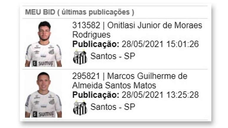 Nomes de Marcos Guilherme e Moraes apareceram no Boletim Informativo Diário (BID) da CBF nesta sexta-feira