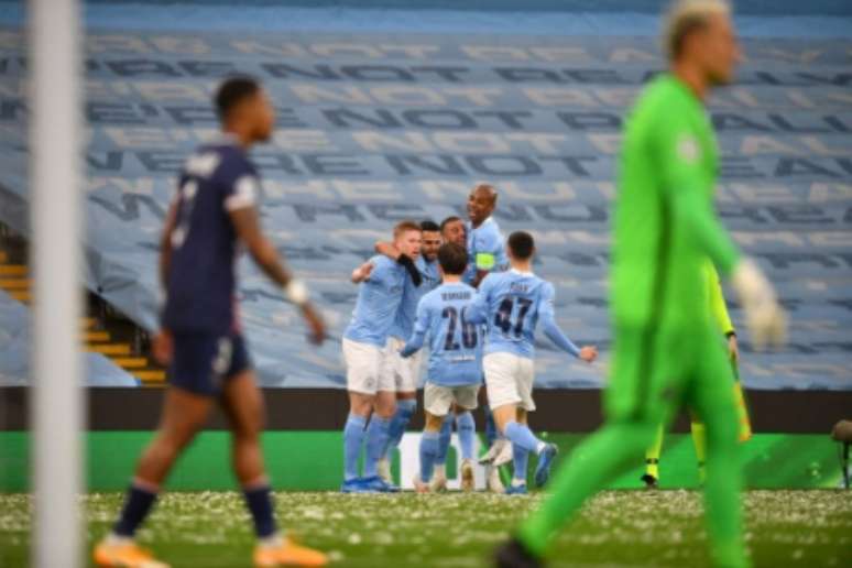 Manchester City eliminou o PSG nas semifinais (Foto: PAUL ELLIS / AFP)